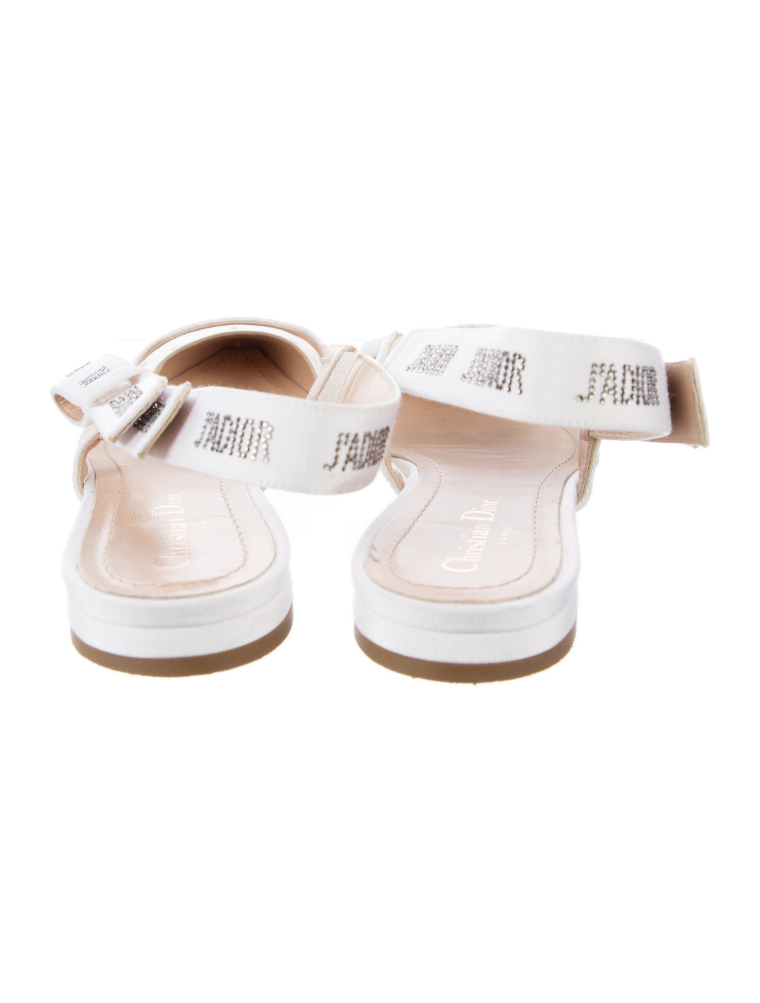 Mesh Printed Slingback Flats