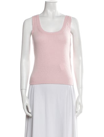 Christian Dior Cashmere Scoop Neck Top