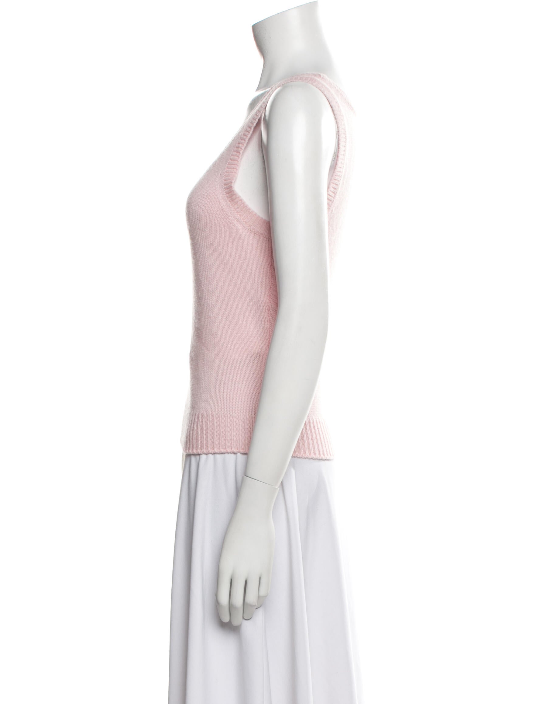 Christian Dior Cashmere Scoop Neck Top