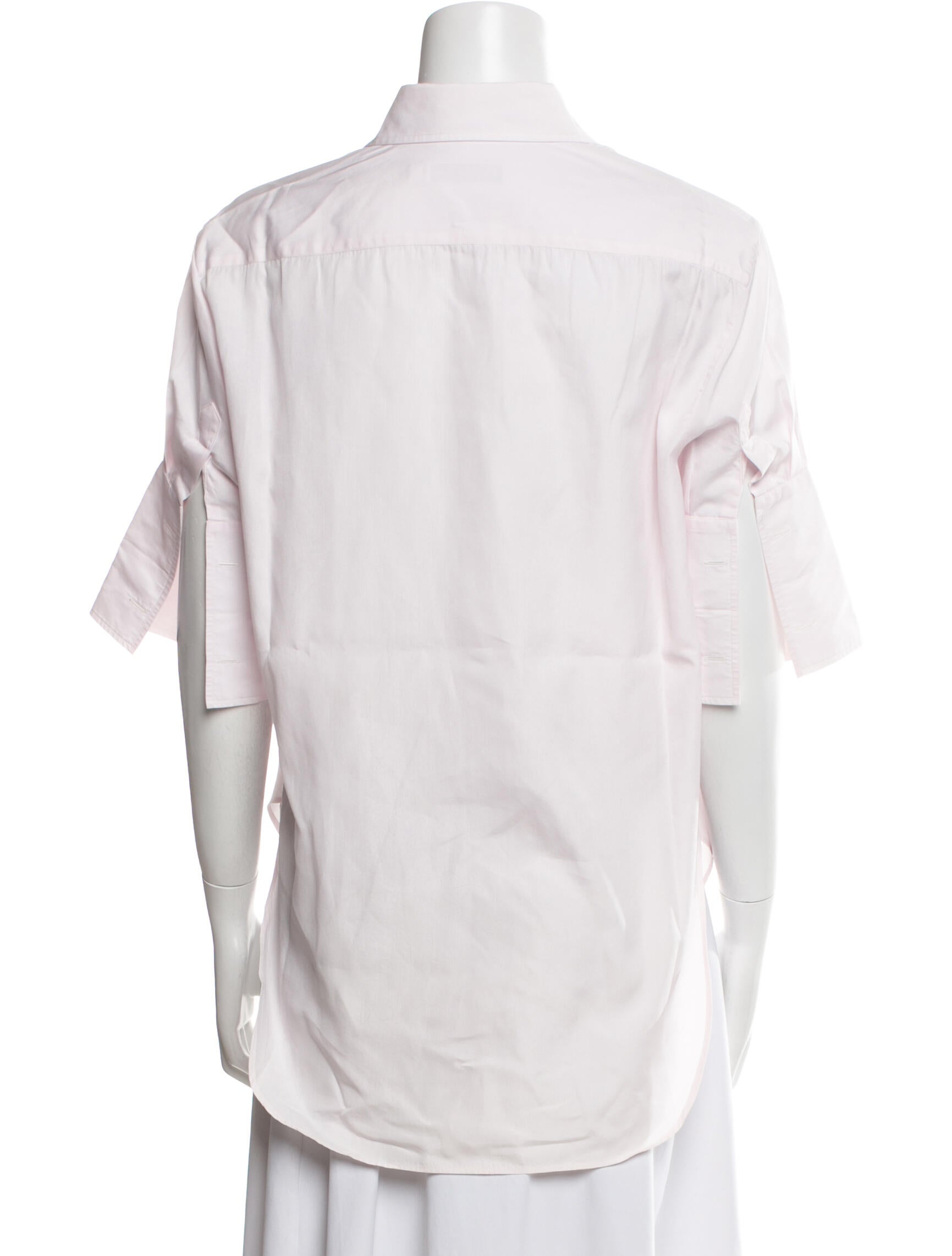Christian Dior Short Sleeve Button-Up Top