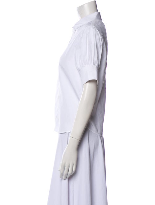 Christian Dior Short Sleeve Button-Up Top