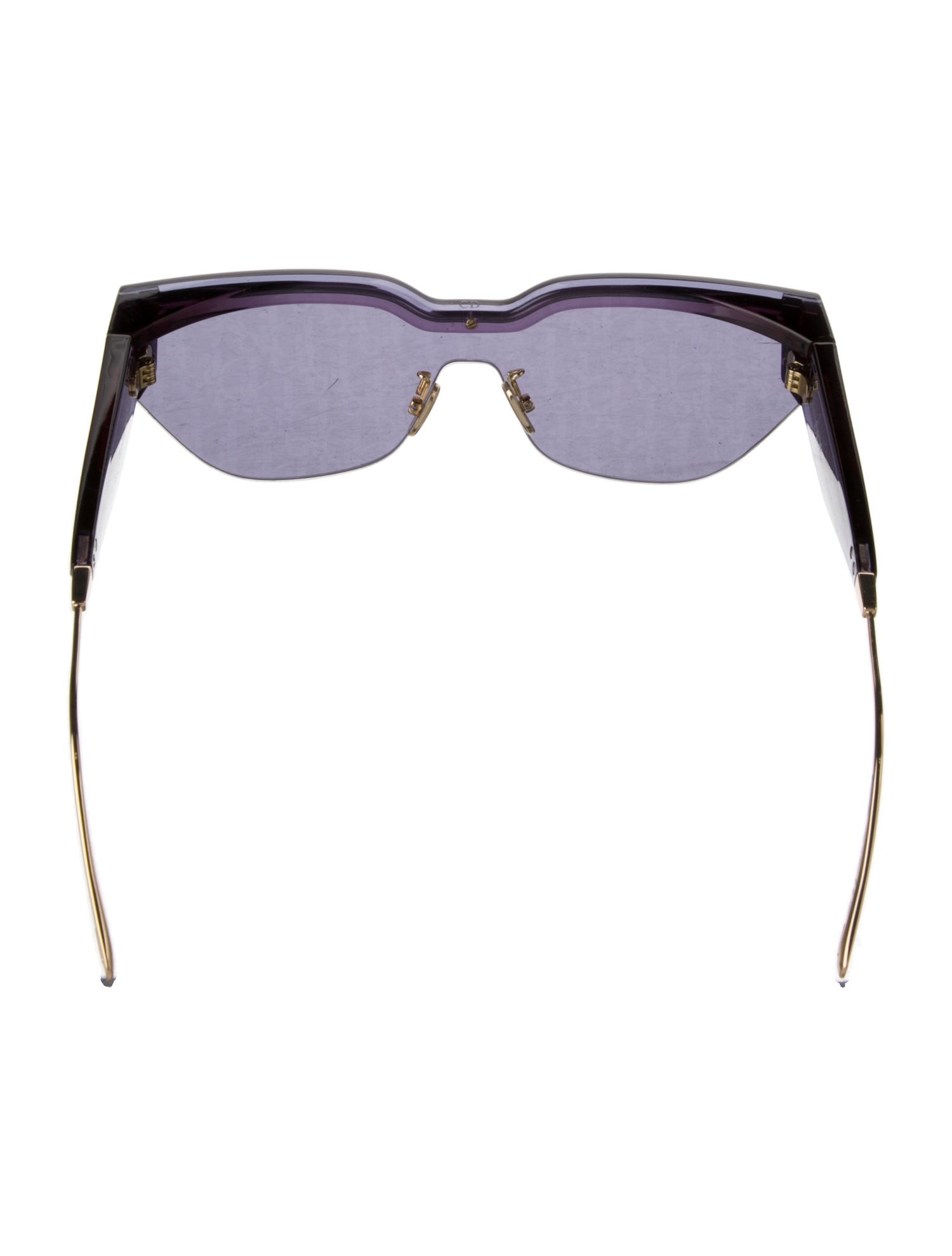 Christian Dior Diorissimo Pattern Cat-Eye Sunglasses