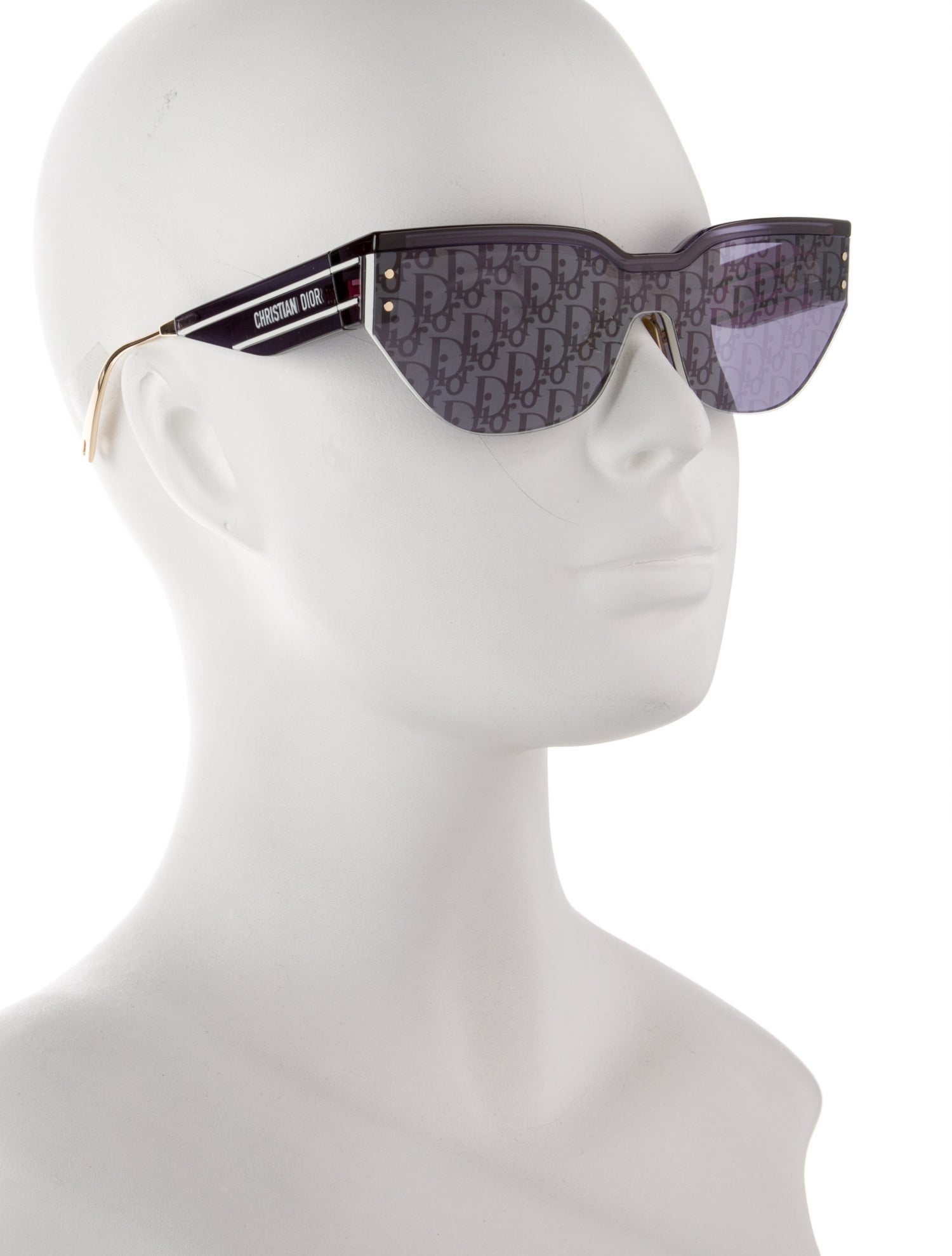 Christian Dior Diorissimo Pattern Cat-Eye Sunglasses