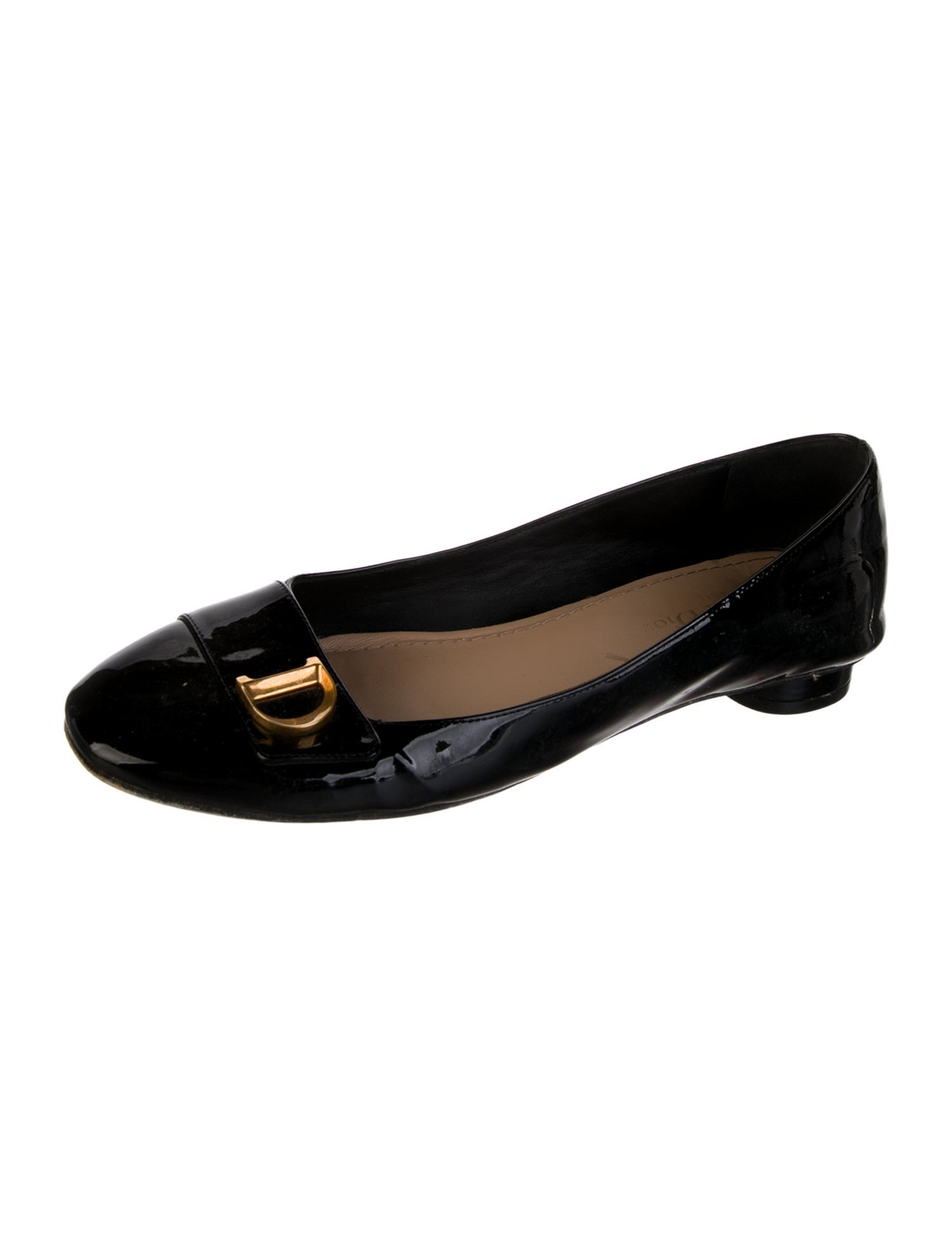 Christian Dior Patent Leather Ballet Flats