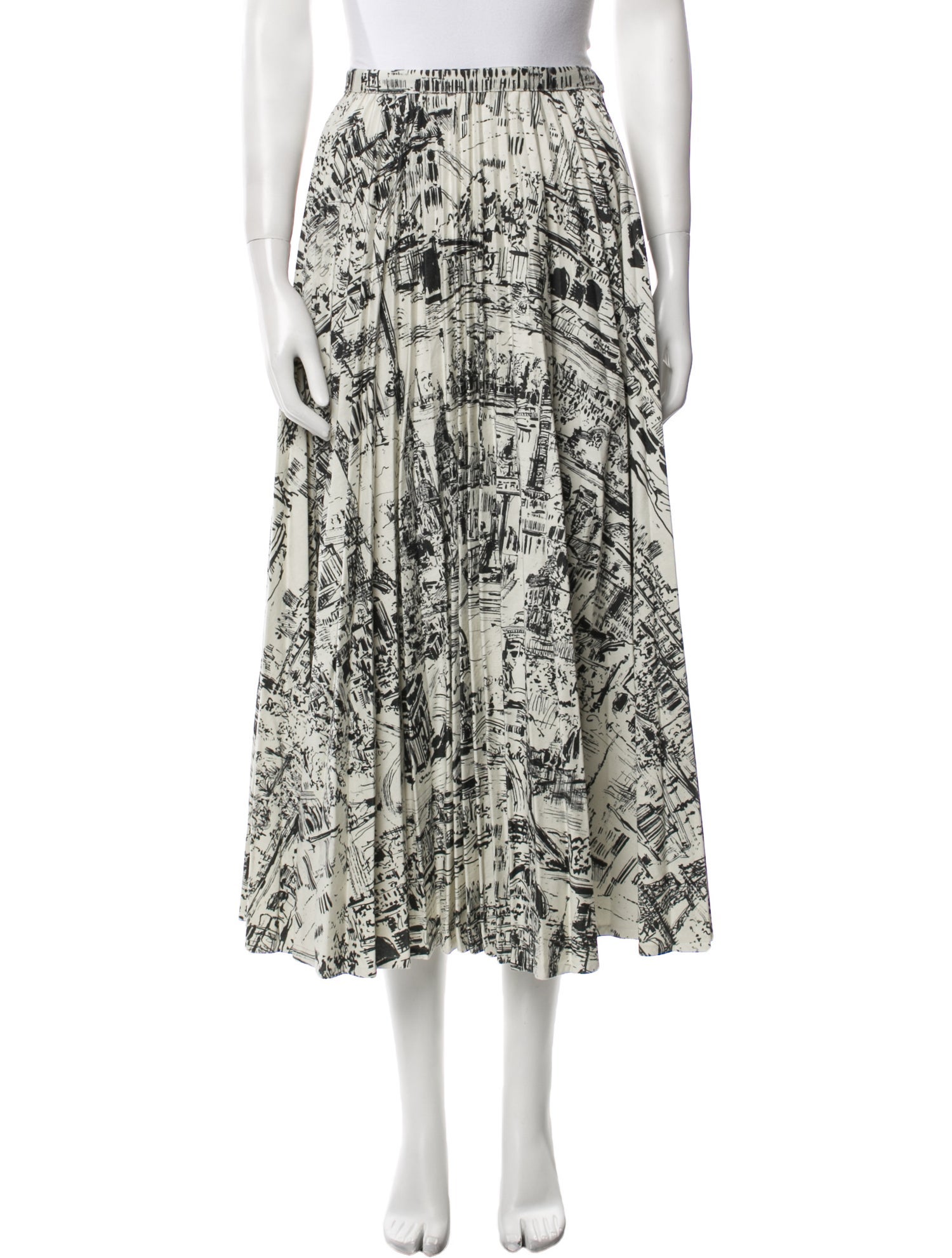Christian Dior Printed Midi Length Skirt