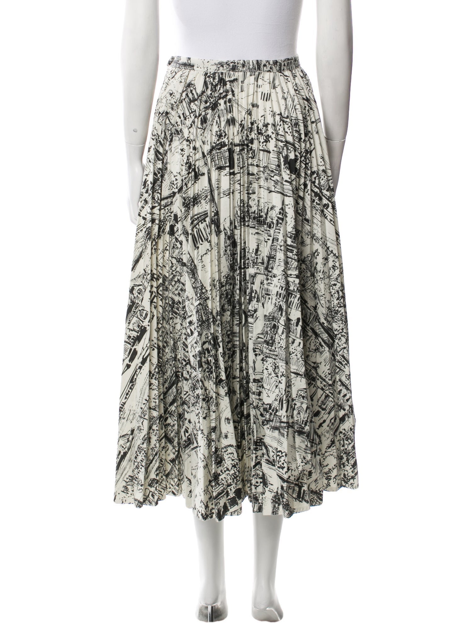Christian Dior Printed Midi Length Skirt