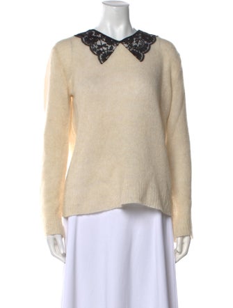 Christian Dior Alpaca V-Neck Sweater