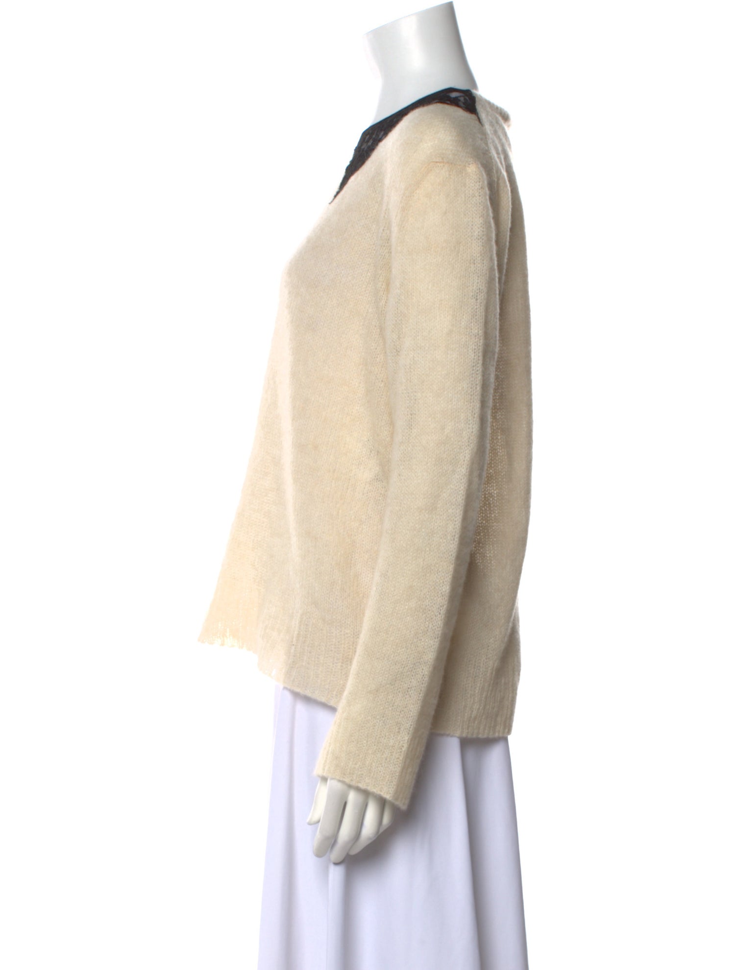 Christian Dior Alpaca V-Neck Sweater