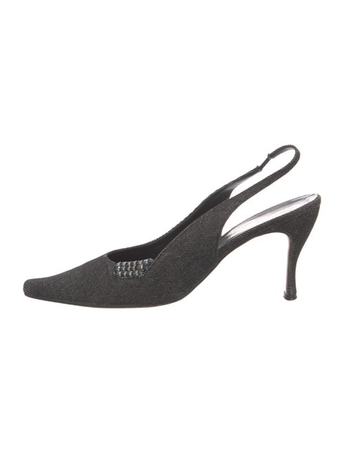 Christian Dior Denim Slingback Pumps