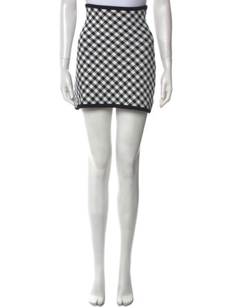 Christian Dior Plaid Print Mini Skirt