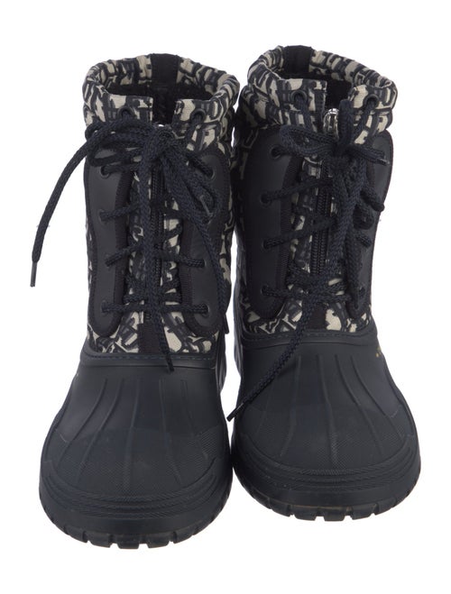 Christian Dior Oblique Jacquard Nylon Combat Boots