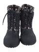 Christian Dior Oblique Jacquard Nylon Combat Boots