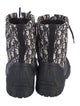 Christian Dior Oblique Jacquard Nylon Combat Boots