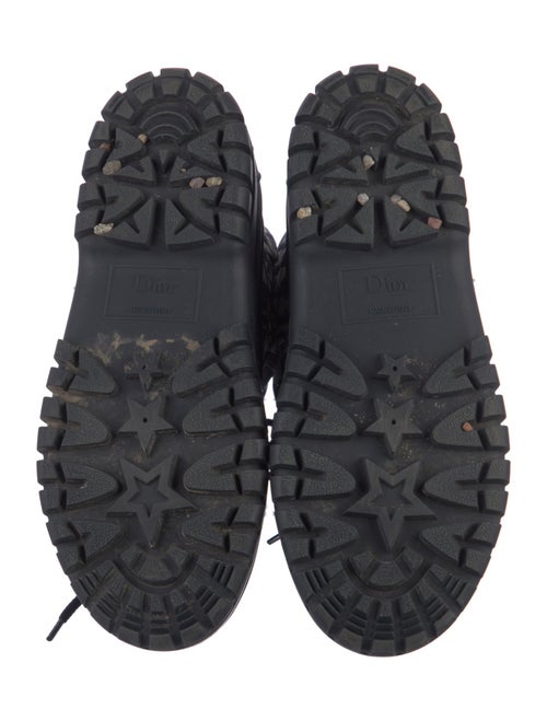 Christian Dior Oblique Jacquard Nylon Combat Boots