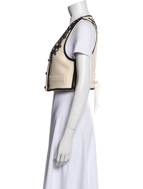 Christian Dior Wool Floral Print Vest