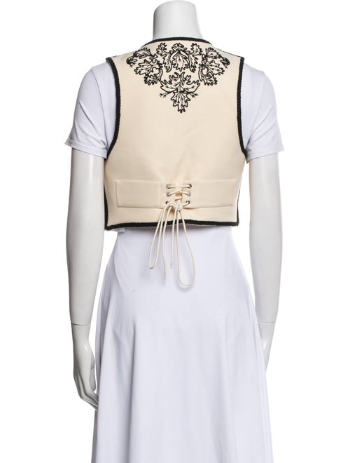 Christian Dior Wool Floral Print Vest