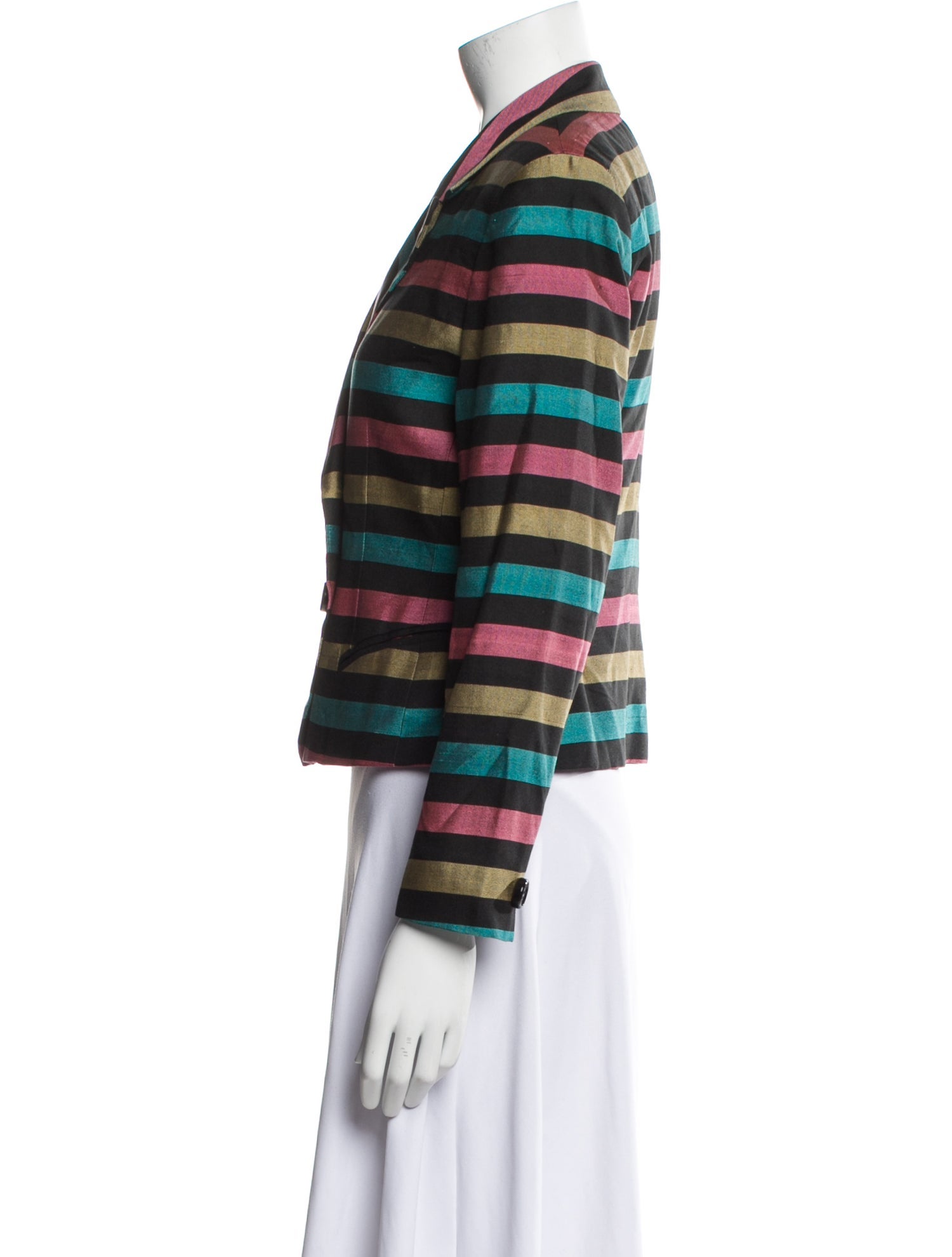 Christian Dior Silk Striped Blazer