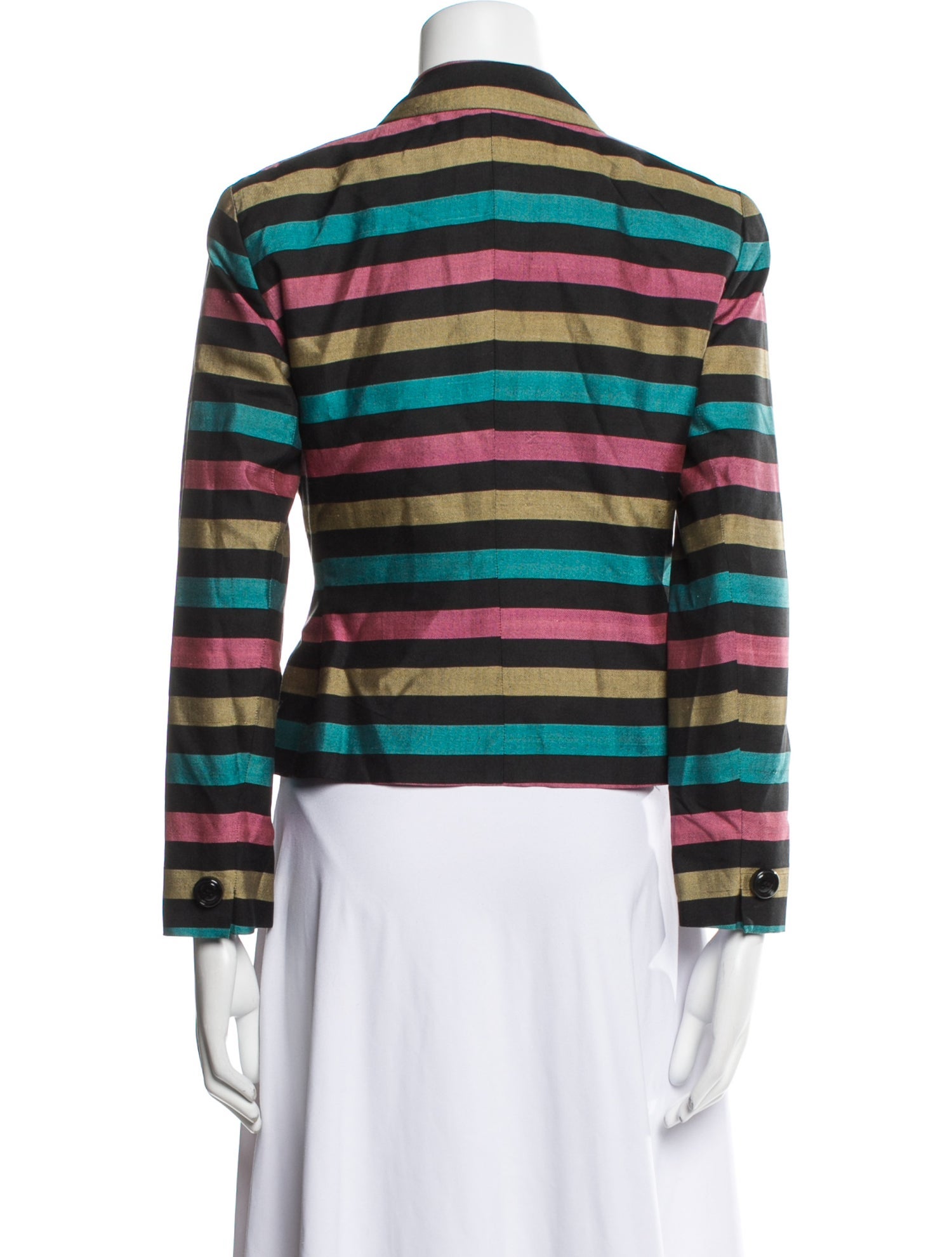 Christian Dior Silk Striped Blazer