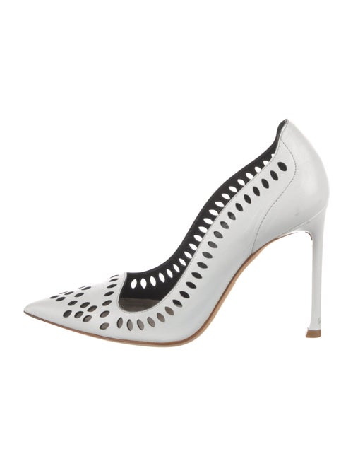 Christian Dior Leather Lasercut Accents Pumps