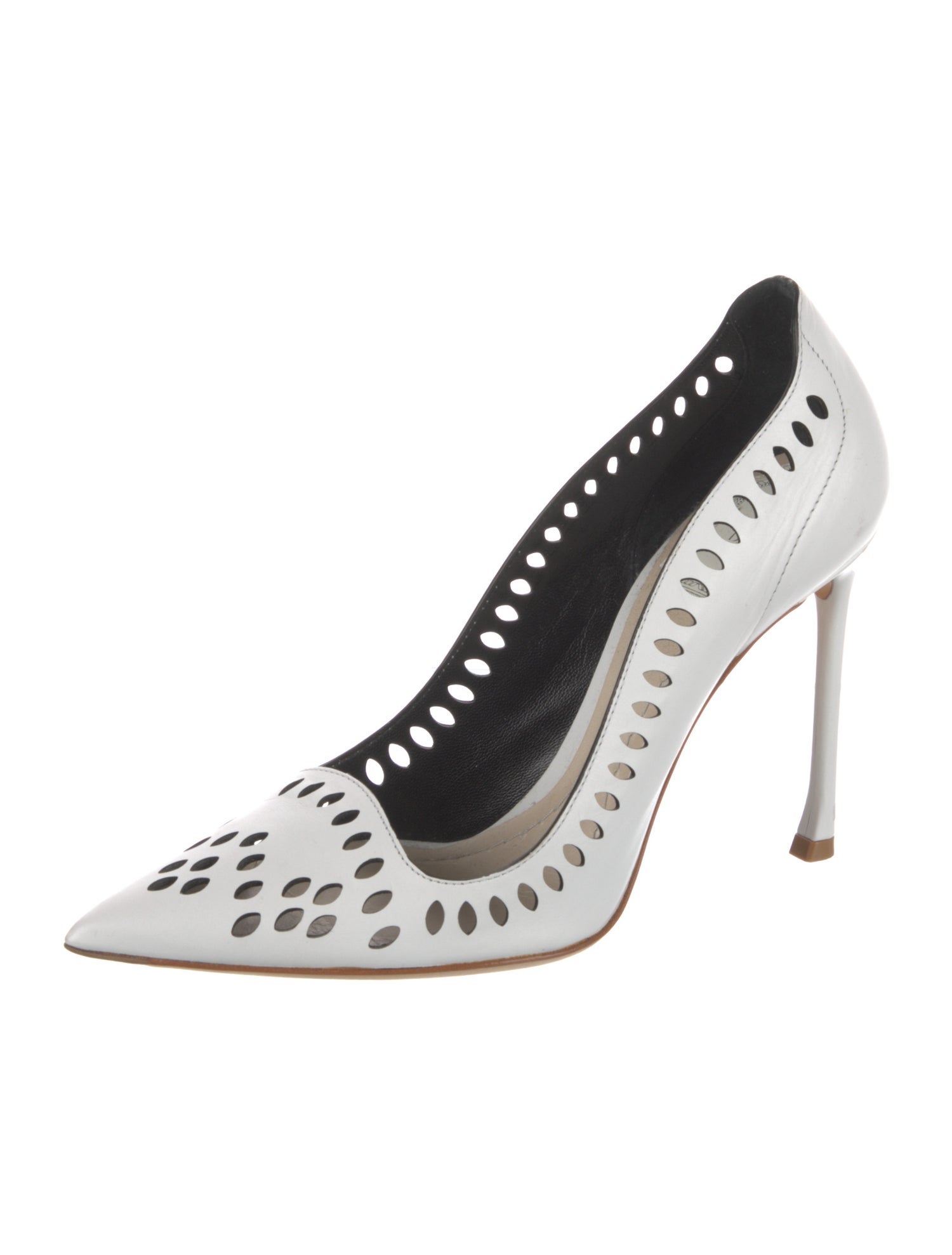 Christian Dior Leather Lasercut Accents Pumps