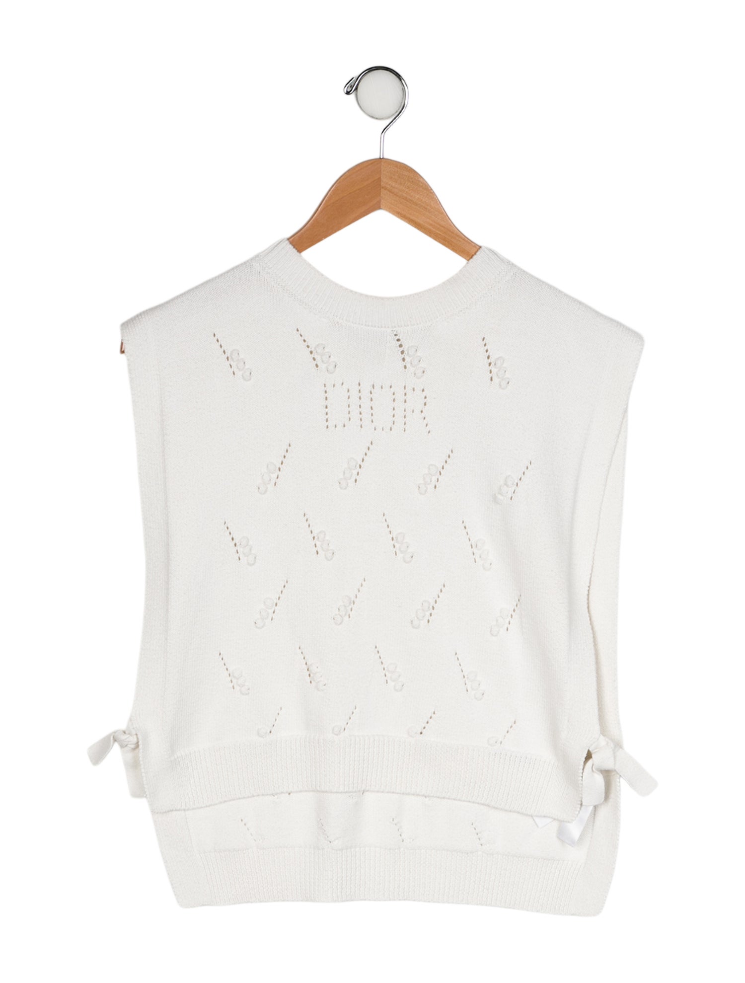Christian Dior Logo Detailed Sleeveless Jumper