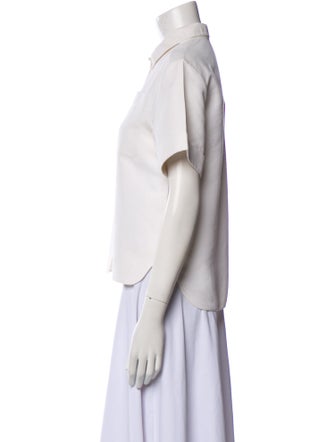 Christian Dior 2016 Short Sleeve Button-Up Top