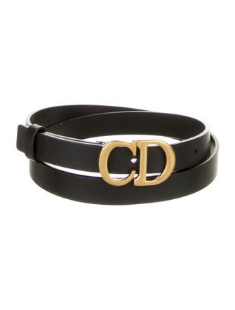 Christian Dior Skinny Leather Belt