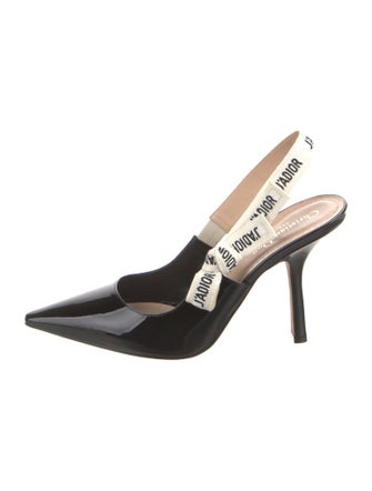 Christian Dior Patent Leather Slingback Pumps