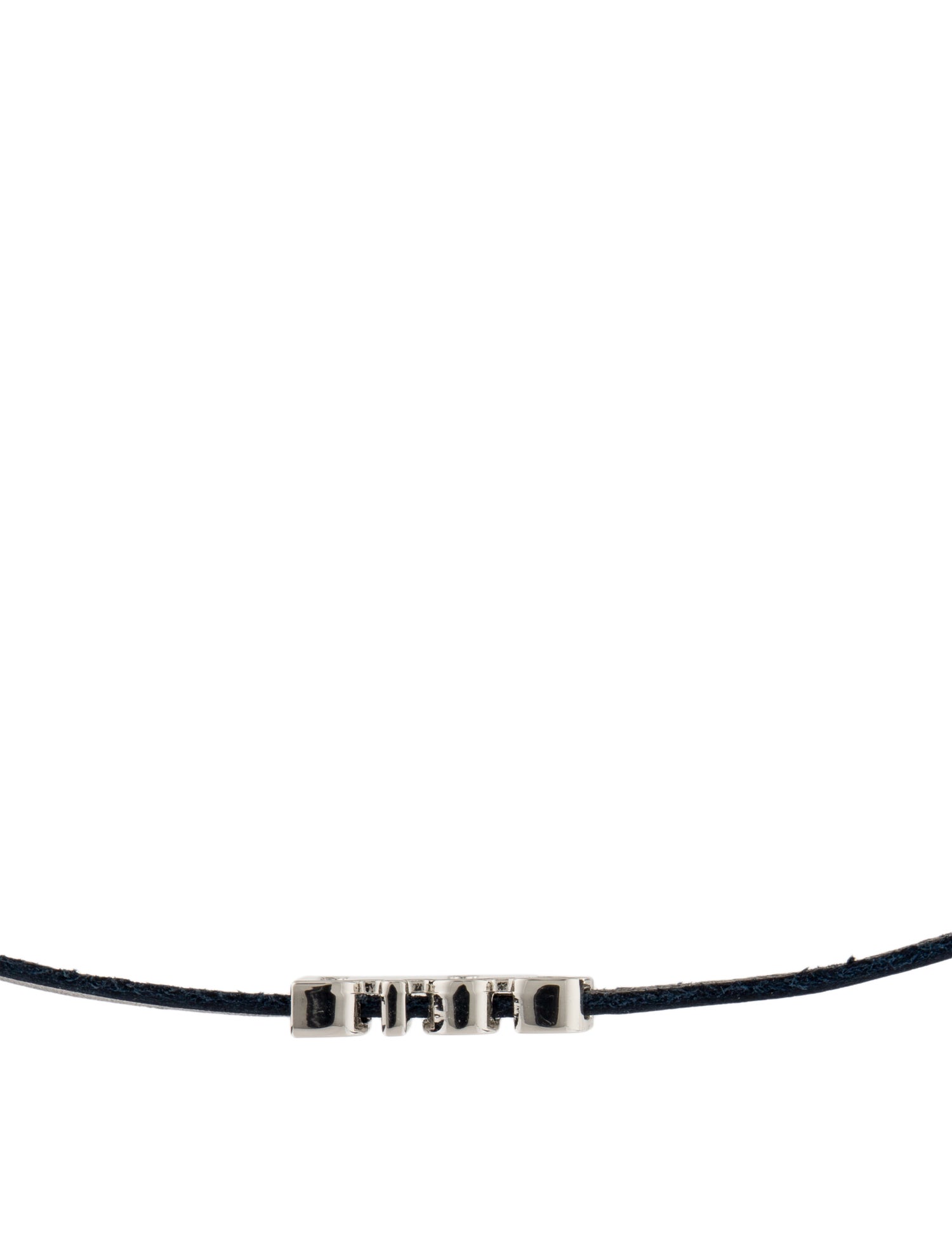 Christian Dior Leather Choker Necklace