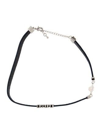 Christian Dior Leather Choker Necklace
