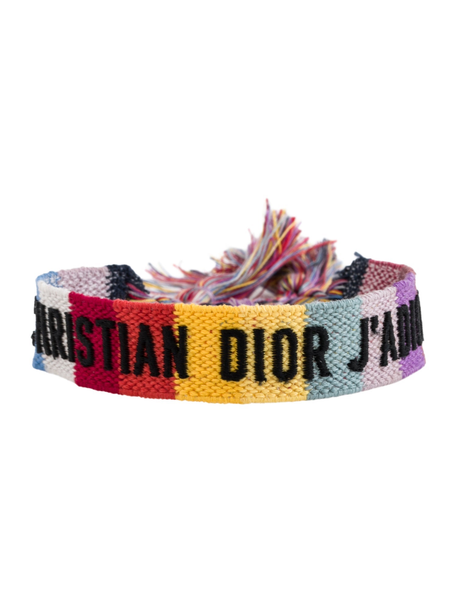 Christian Dior Thread Woven Friendship Bangle Bracelet