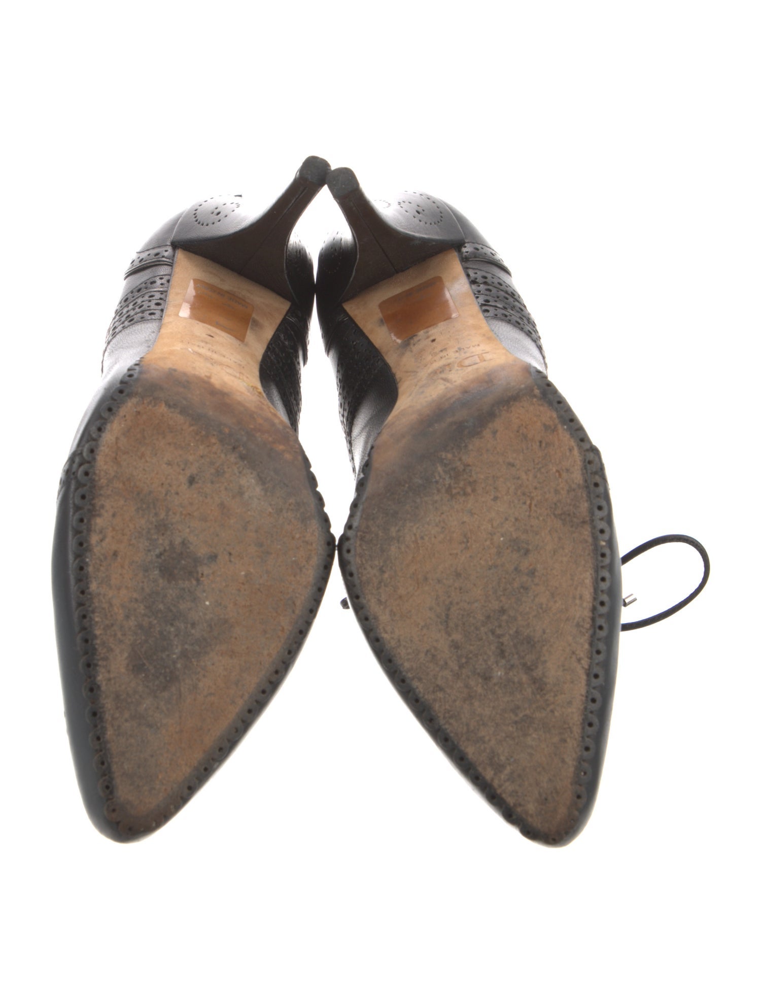 Christian Dior Leather Lasercut Accents Pumps