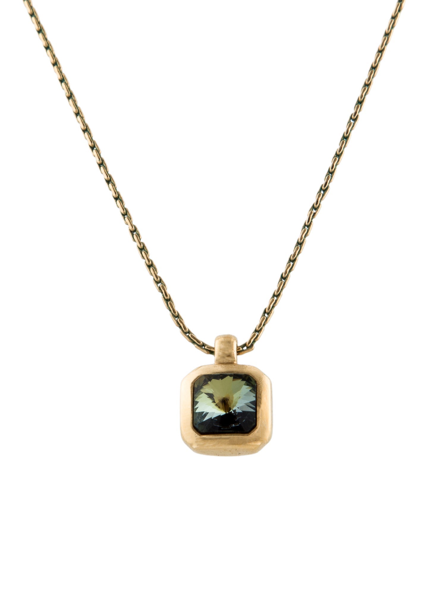 Christian Dior Vintage Crystal Pendant Necklace