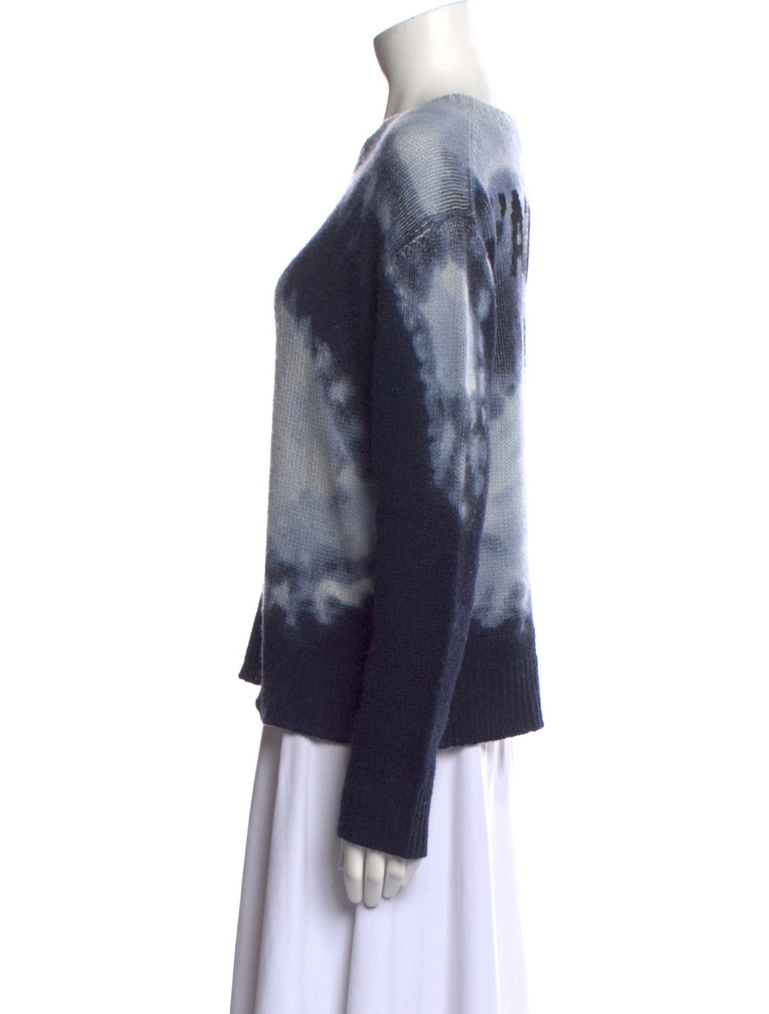 Christian Dior Cashmere Tie-Dye Print Sweater