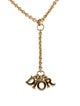 Christian Dior Sliding Drop Charm Pendant Necklace
