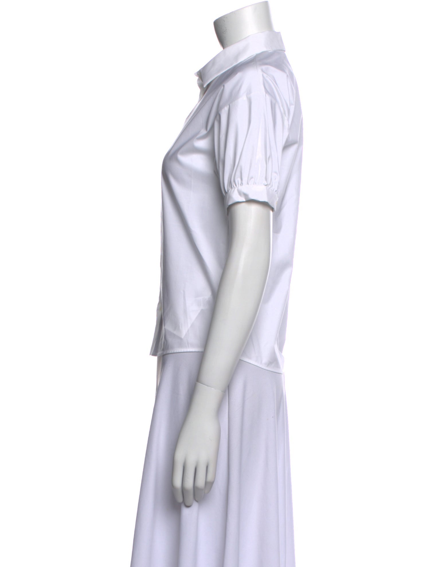 Christian Dior Short Sleeve Button-Up Top