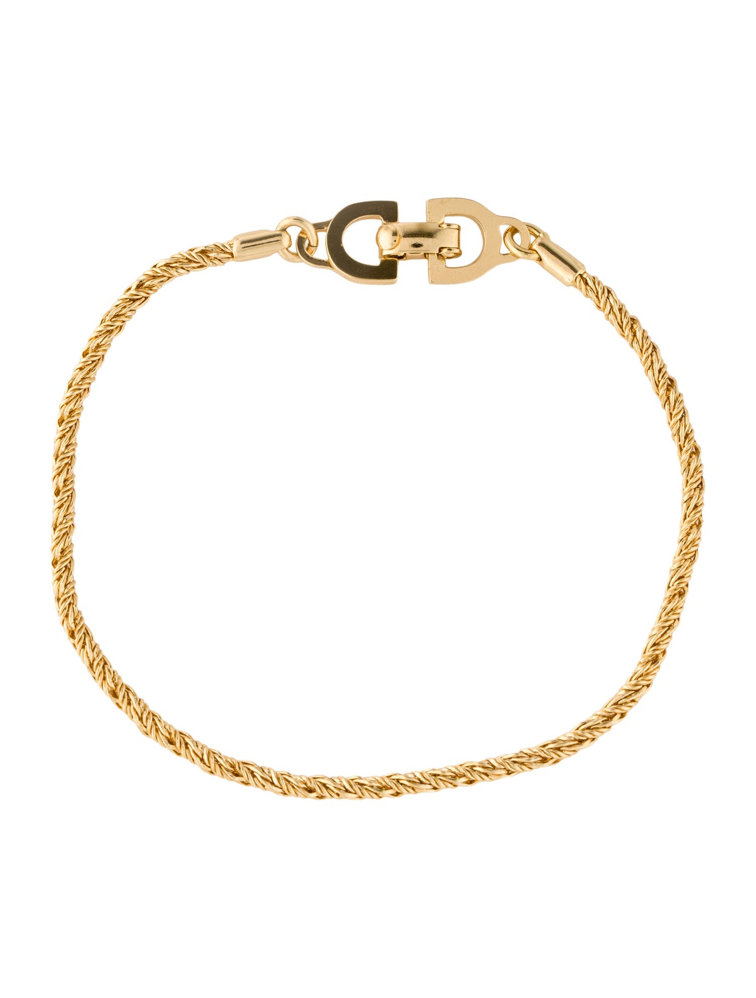 Christian Dior Vintage Rope Chain Link Bracelet