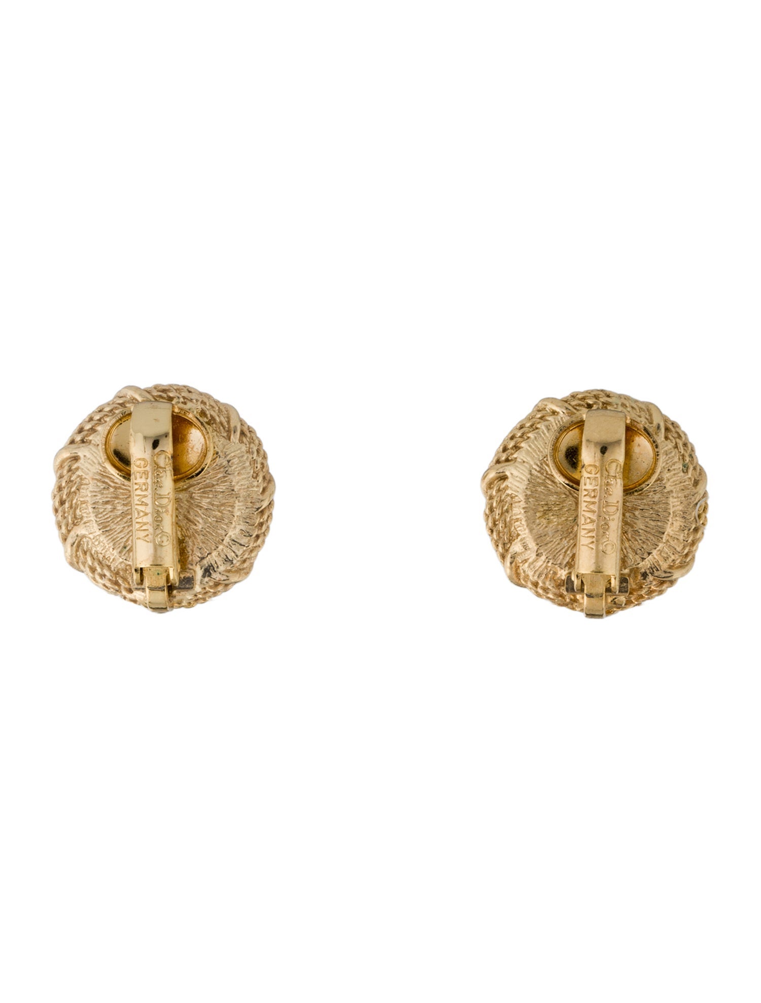 Christian Dior Faux Pearl Clip-On Earrings
