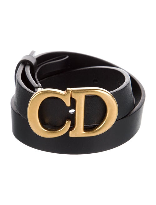 Christian Dior Skinny Leather Belt