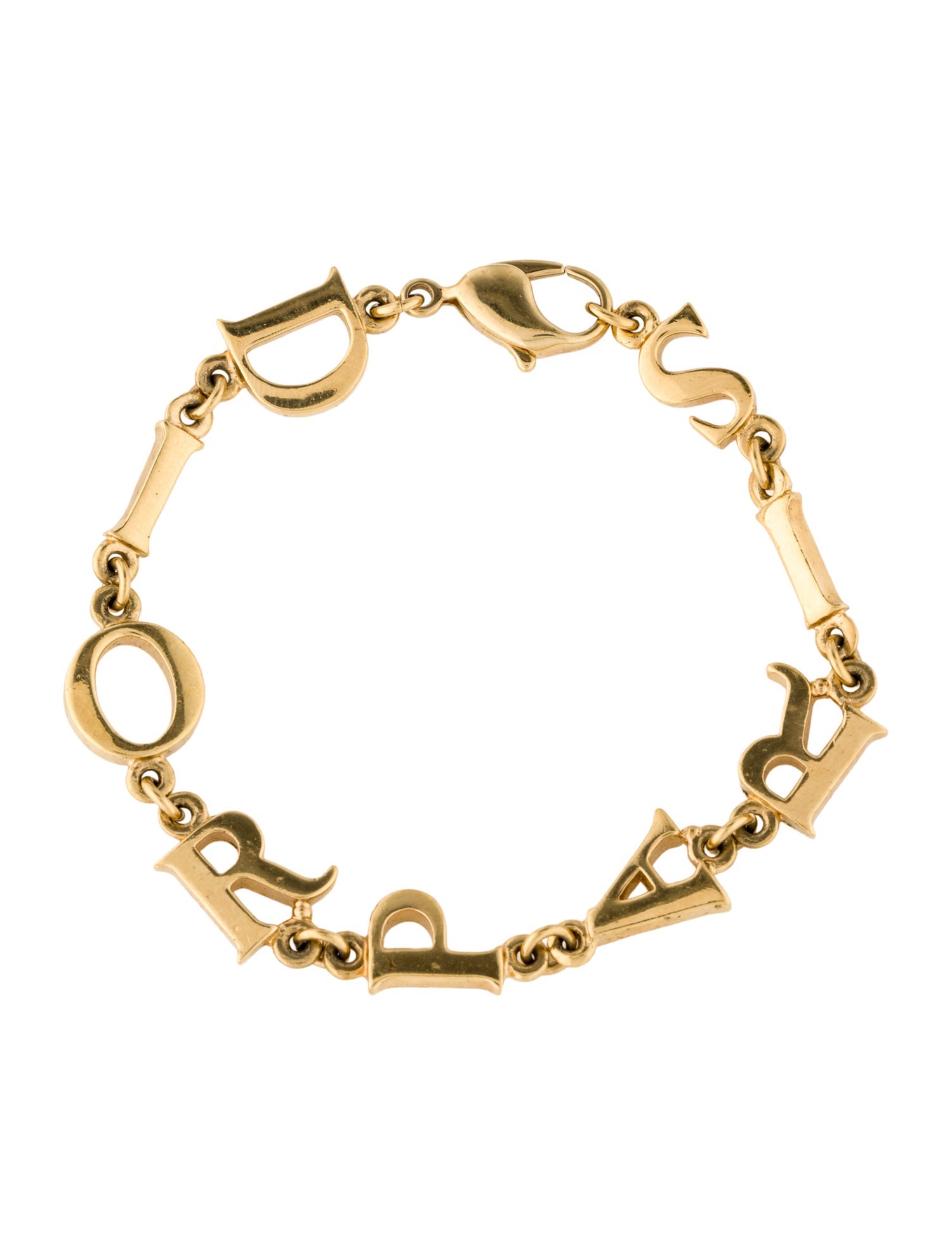 Christian Dior Vintage Dior Paris Logo Bracelet