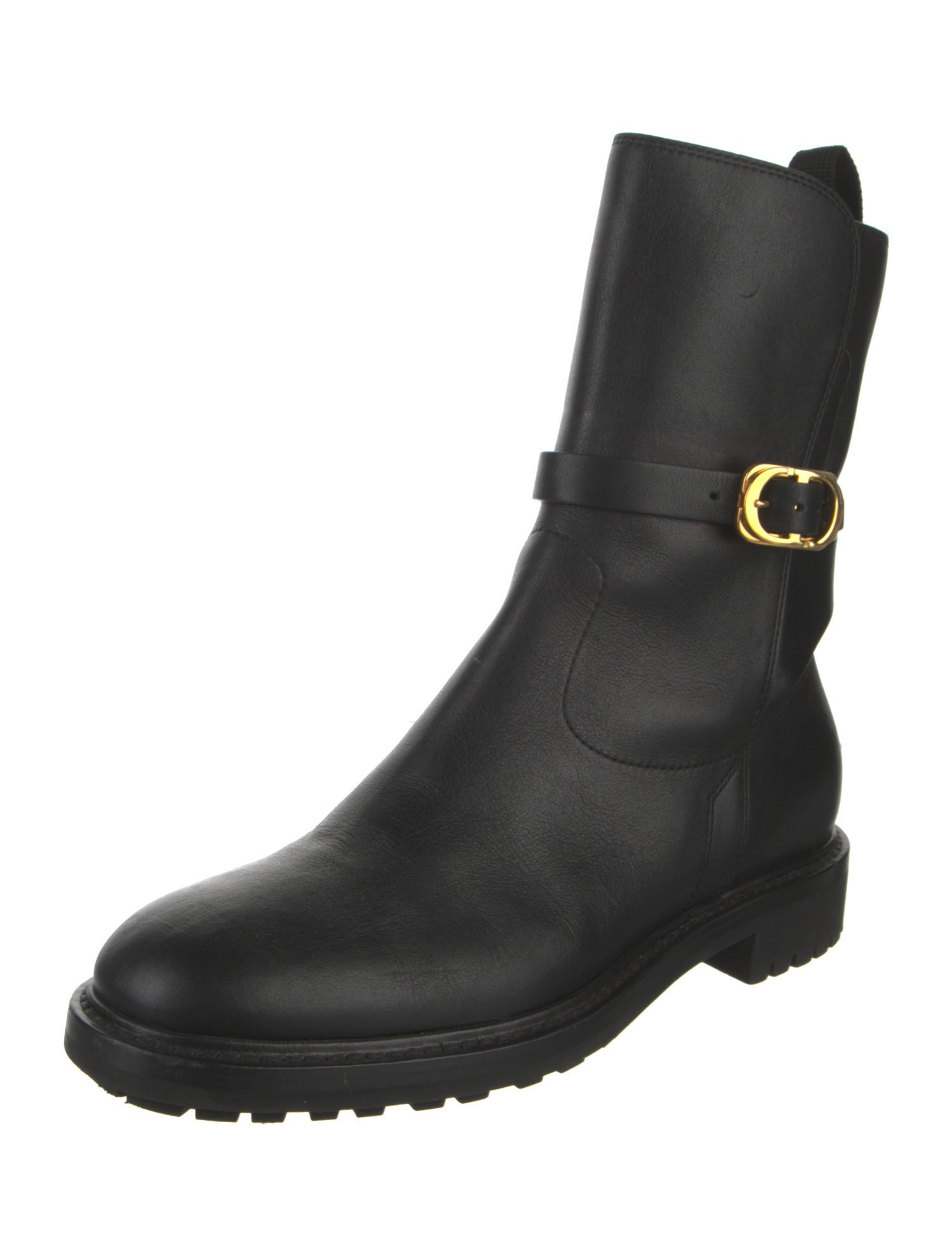 Christian Dior Leather Moto Boots