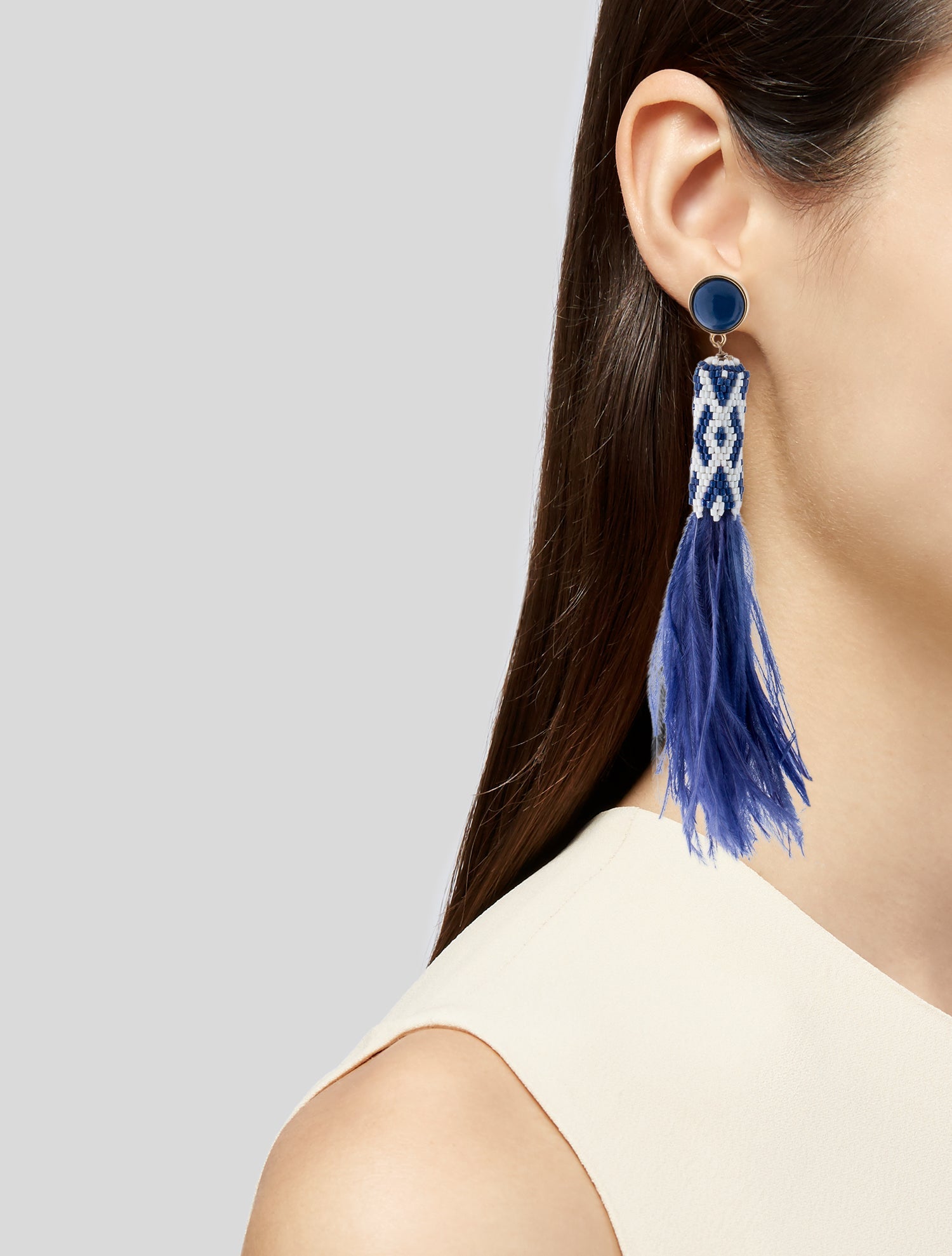 Christian Dior Vintage Crystal Clip-On Earrings