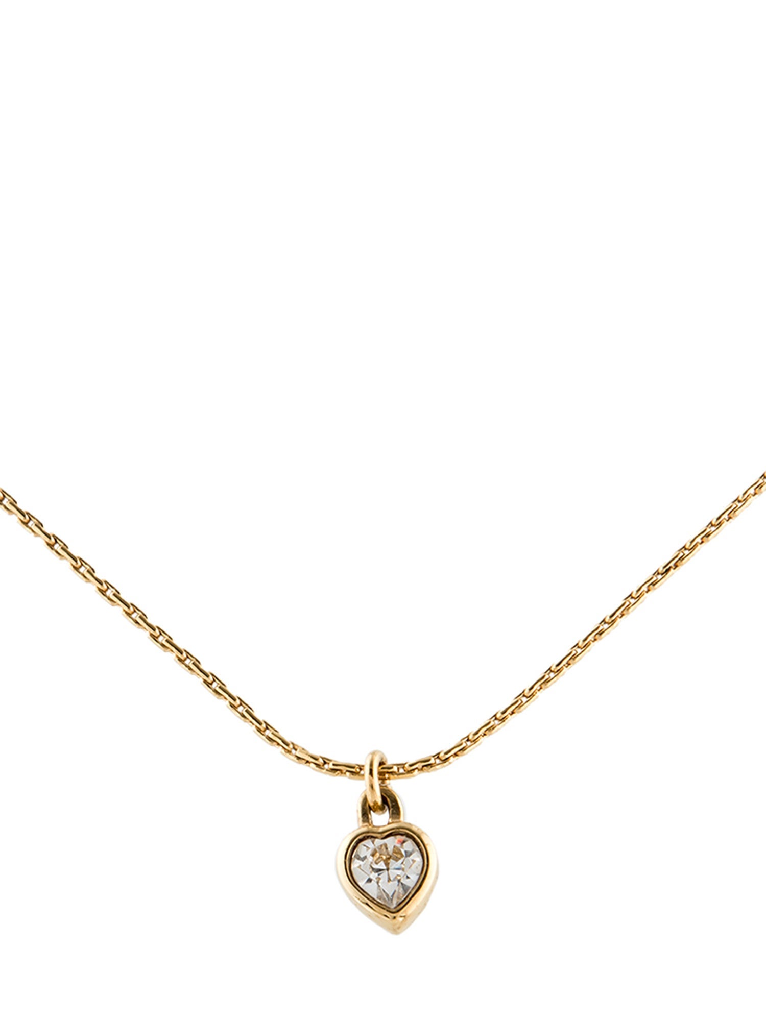 Christian Dior Vintage Crystal Pendant Necklace