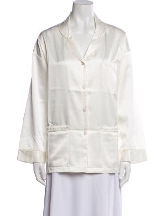 Christian Dior Whipstitch Trim Pajamas