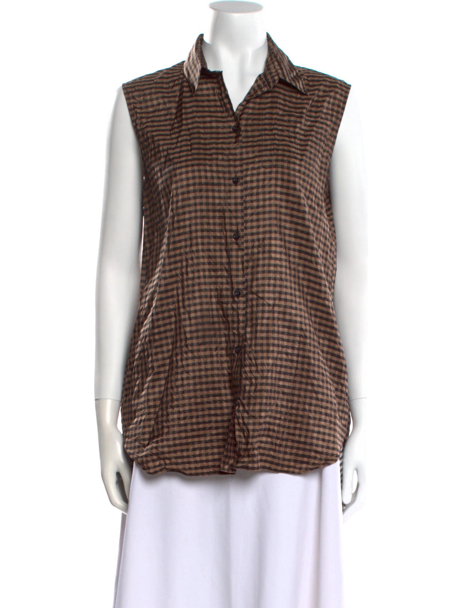 Christian Dior 2016 Silk Button-Up Top