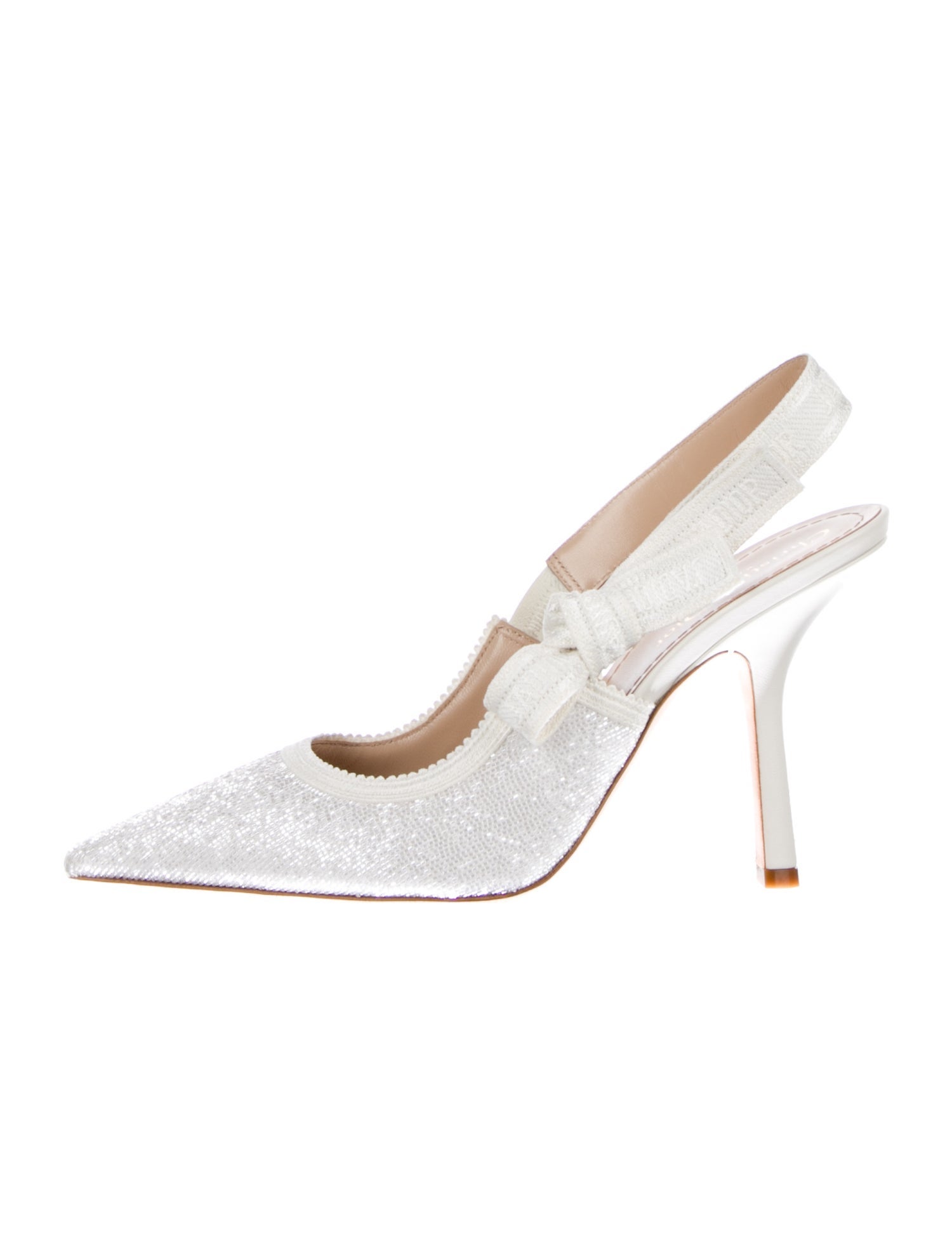 Christian Dior Crystal Embellishments Slingback Pumps