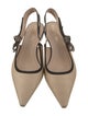 Christian Dior Bow Accents Slingback Flats
