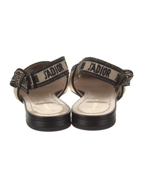Christian Dior Bow Accents Slingback Flats