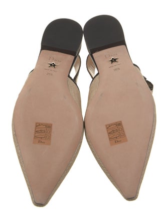 Christian Dior Bow Accents Slingback Flats