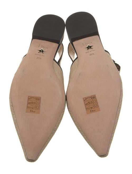 Christian Dior Bow Accents Slingback Flats